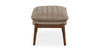 Ellis Leather Ottoman - Chapin Furniture