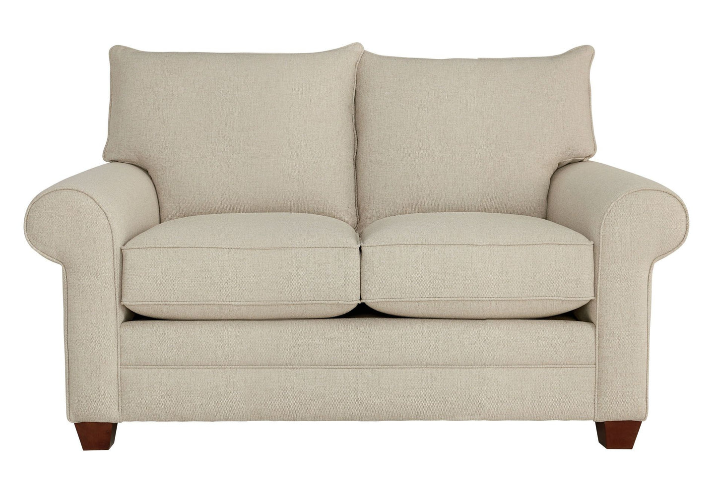 Alexander Roll Arm Loveseat -Straw - Chapin Furniture
