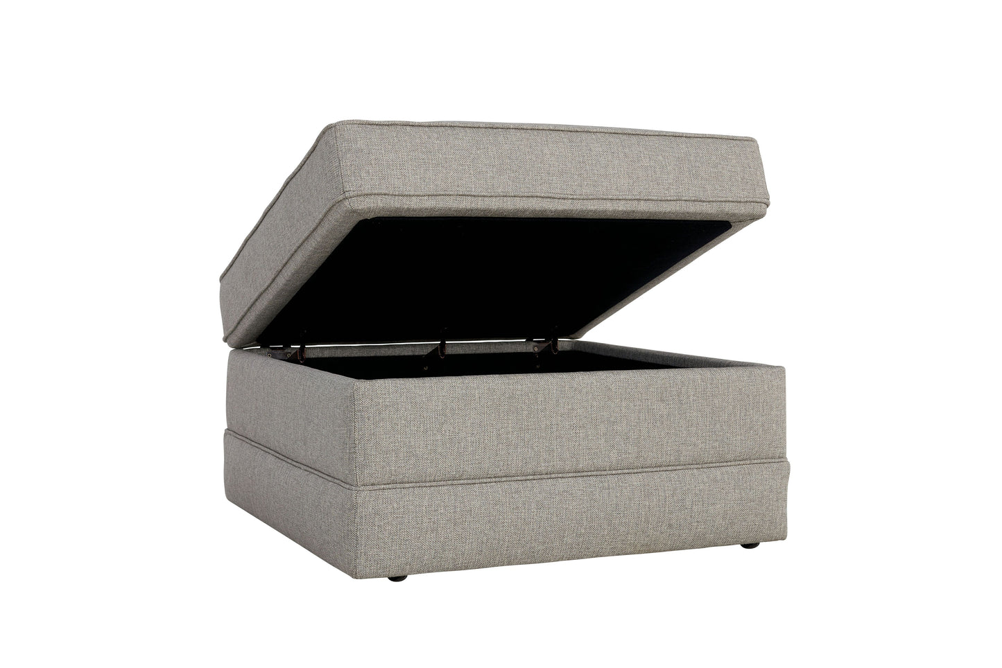 Alexander Storage Ottoman -Fog - Chapin Furniture