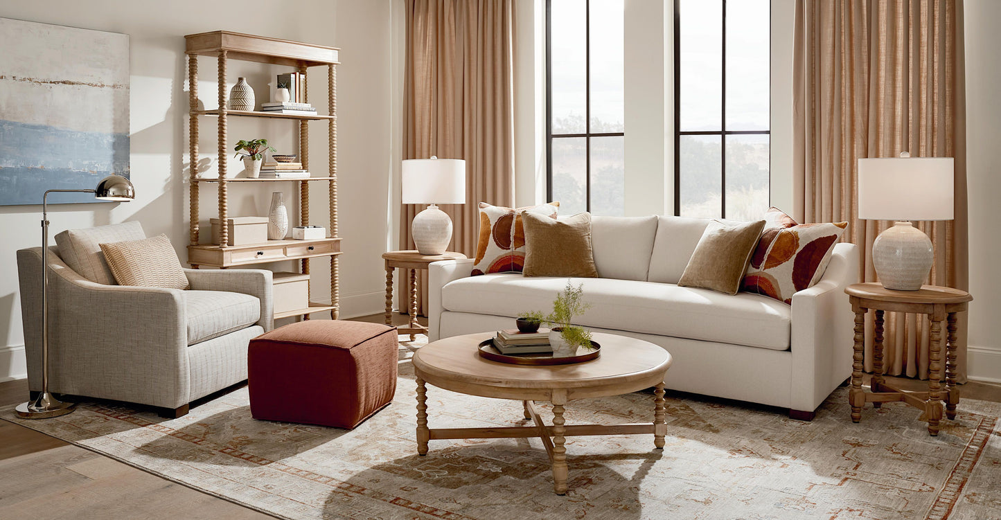 Bassett Oliver Great Room 92" Sofa- Bone - Chapin Furniture