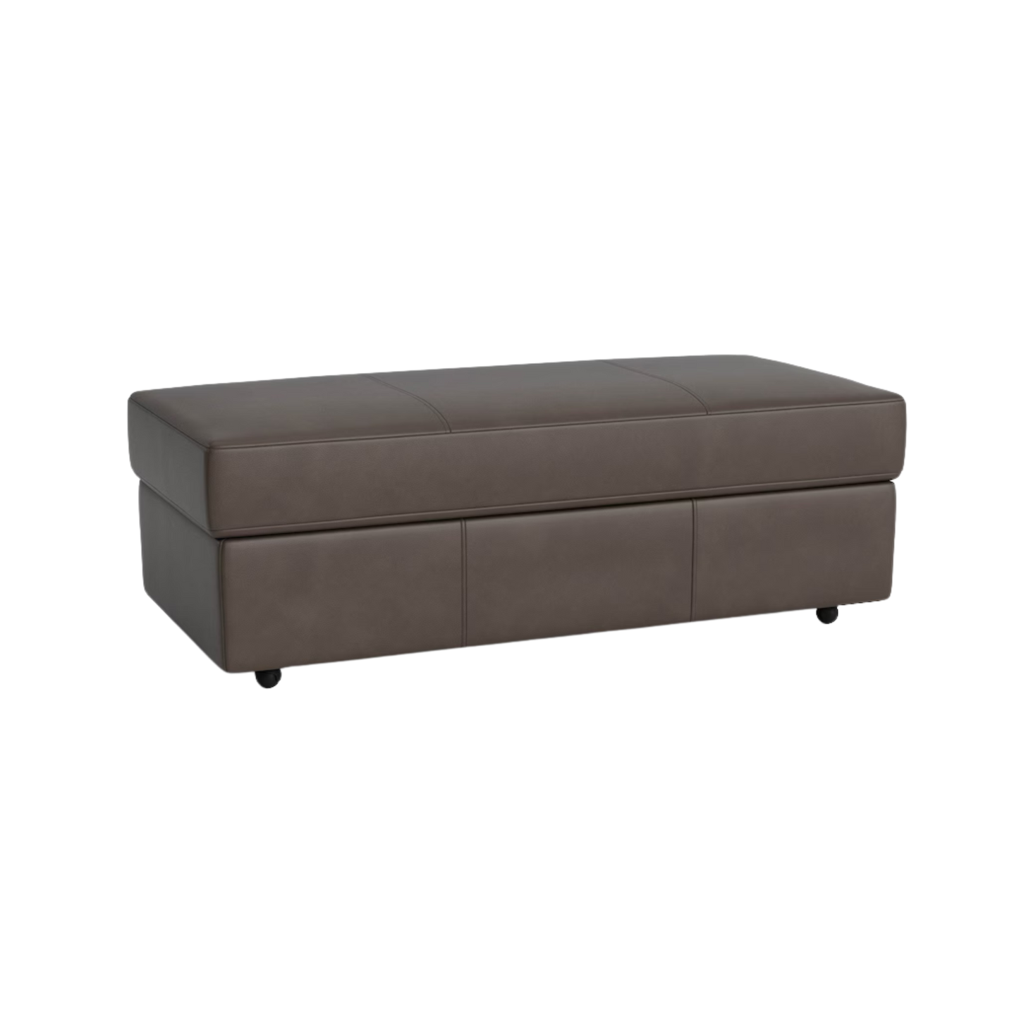 Ellery Leather Storage Ottoman - Custom - Chapin Furniture