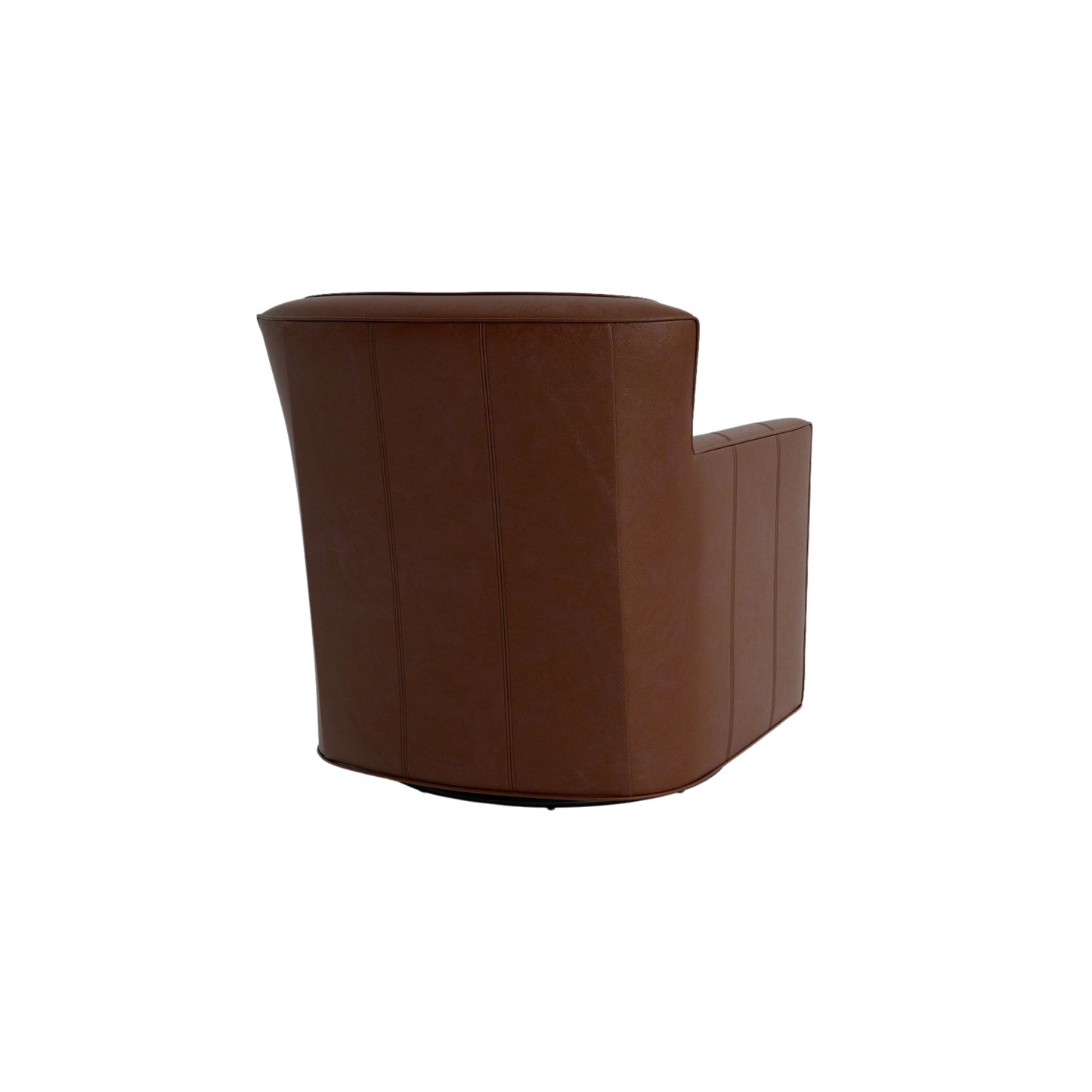 New American Living Leather Thin Track Arm Swivel Chair - Custom - Chapin Furniture