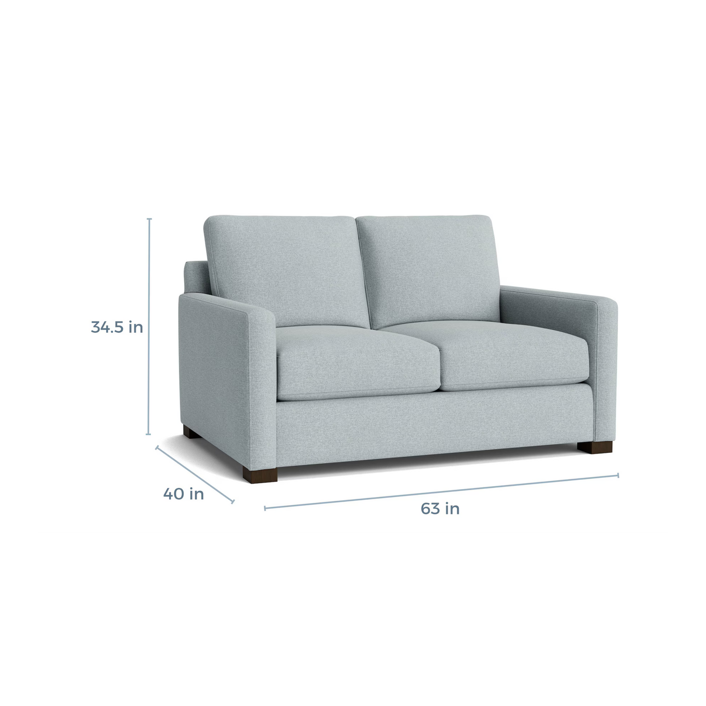 Colby Thin Track Arm Loveseat - Custom - Chapin Furniture