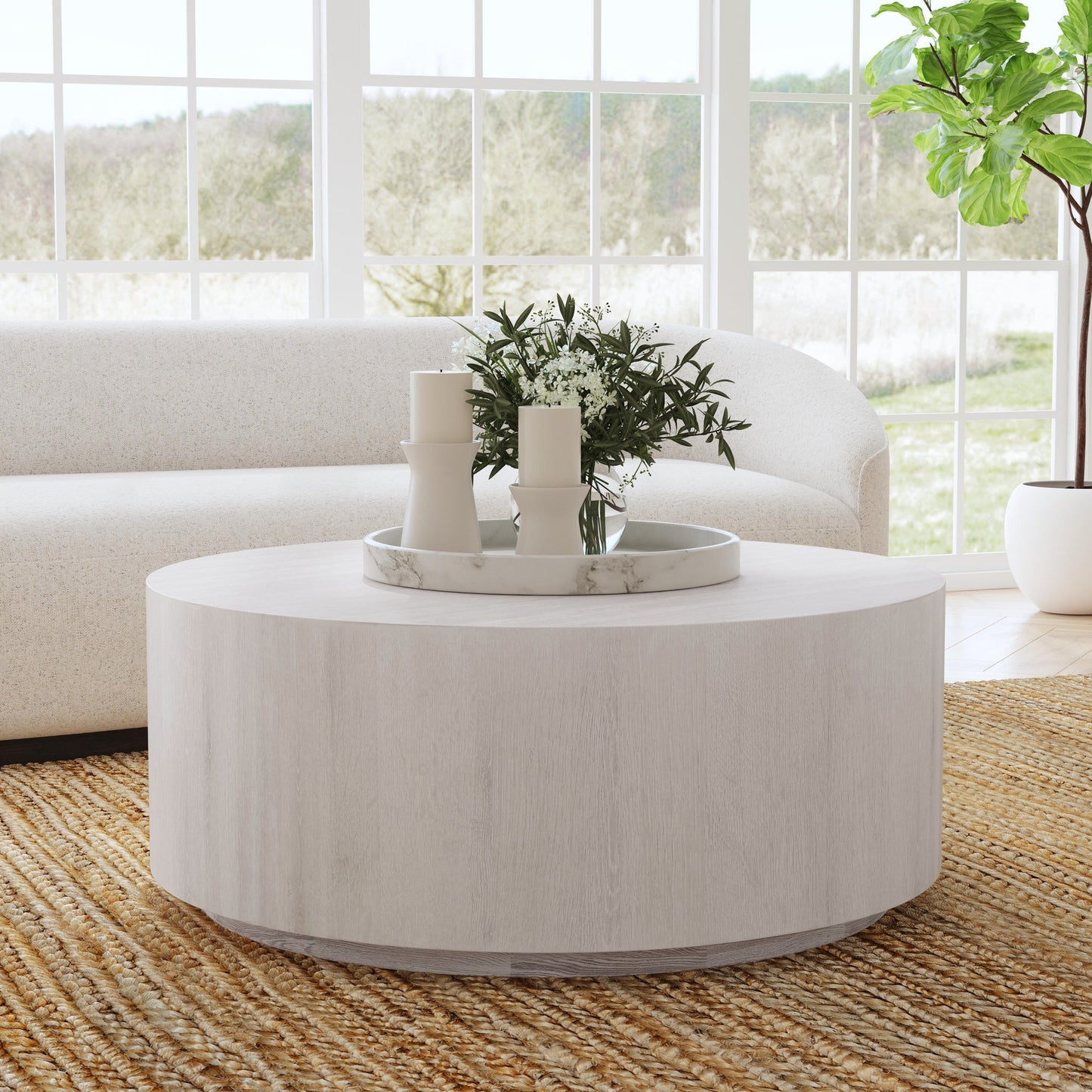 Layne 42" Round Coffee Table - Chapin Furniture