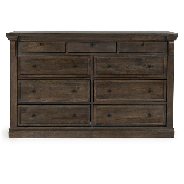 Adelaide 9 Drawer Wood Dresser- Cocoa Brown - Chapin Furniture