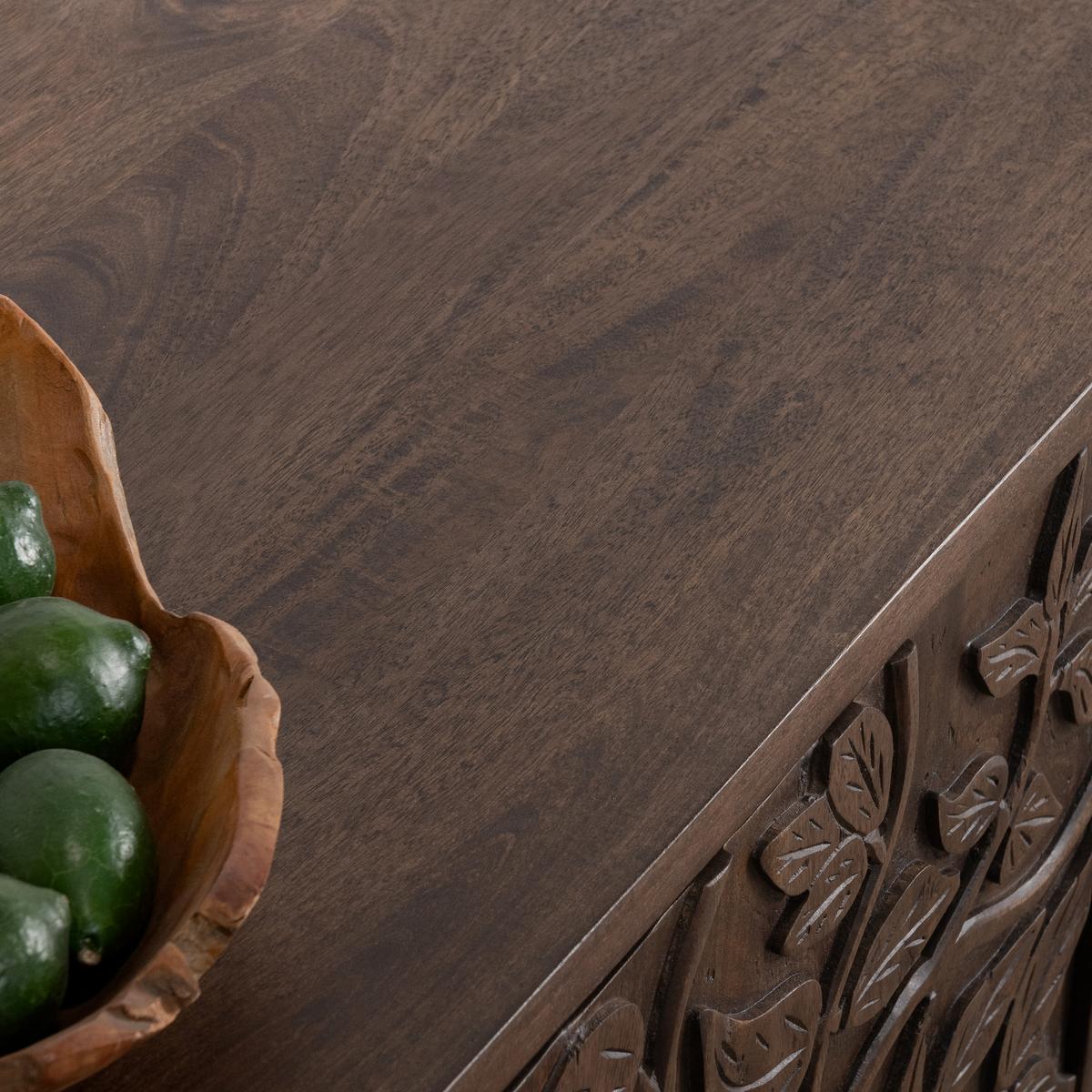 Albero Wood 4 Door Buffet - Kona Brown - Chapin Furniture