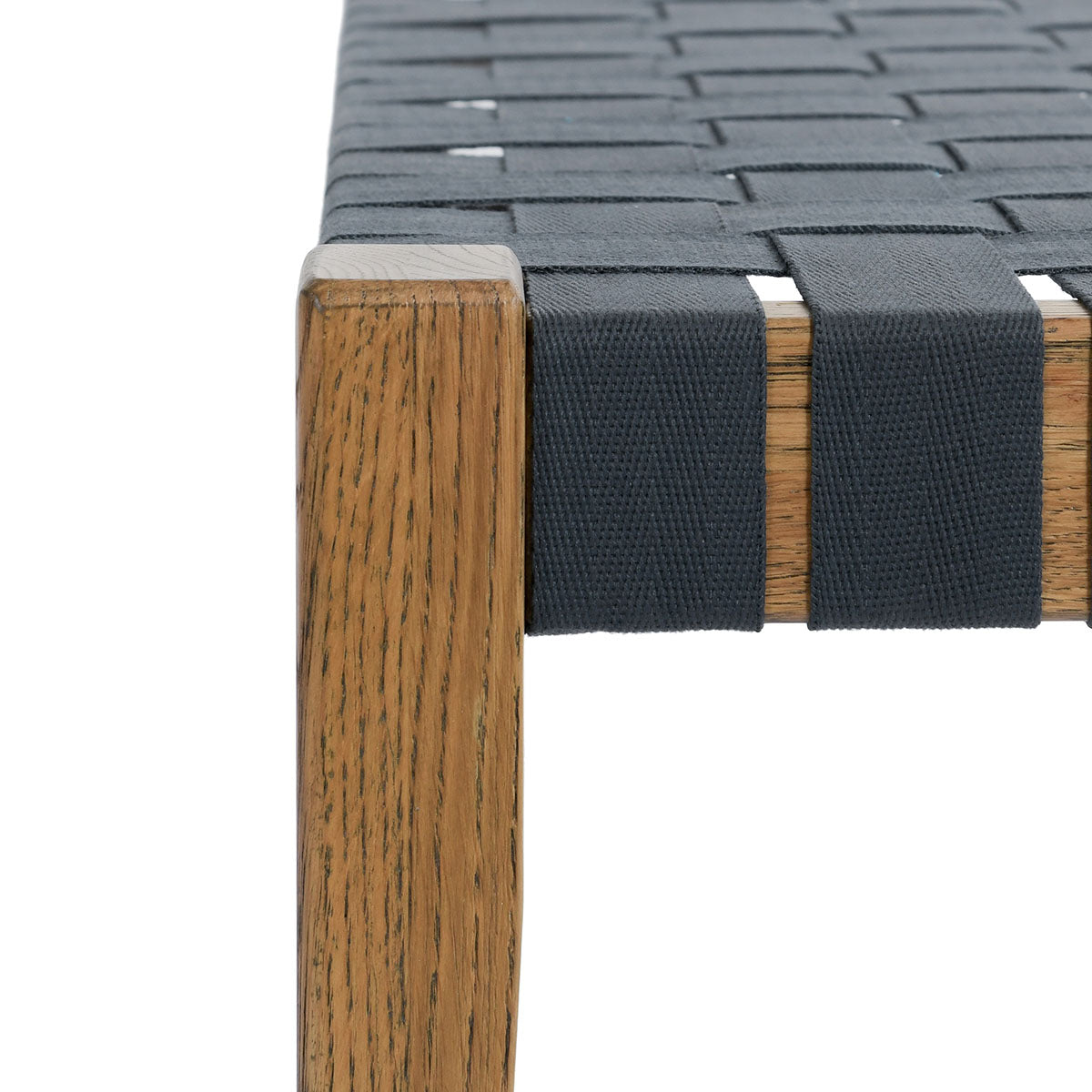 Orlando Oak 62" Bench - True Natural / Charcoal - Chapin Furniture