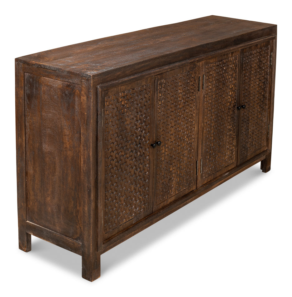 Battle Chainmail 4 Door Sideboard - Chapin Furniture