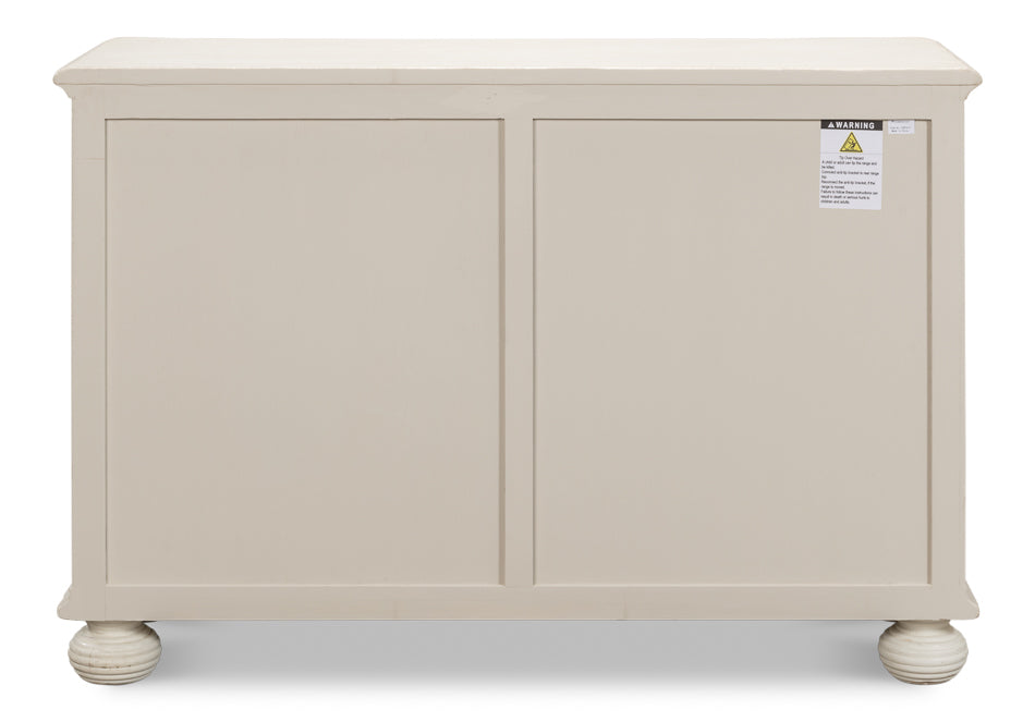 Astrid Entrance Commode- Antique White - Chapin Furniture