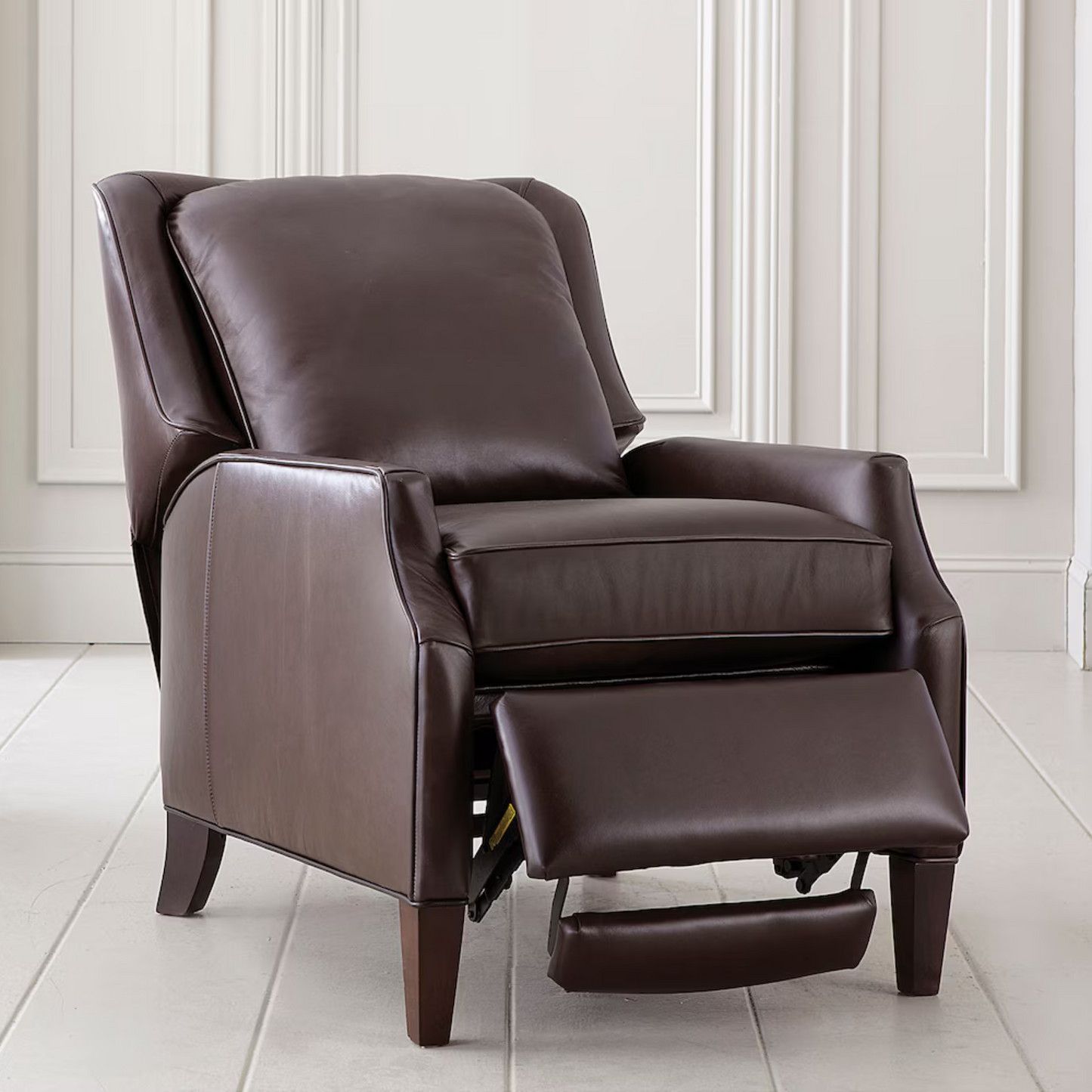 Kent Leather Slope Arm Manual Recliner - Custom - Chapin Furniture