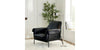 Richfield Leather Accent Chair- Midnight Leather - Chapin Furniture