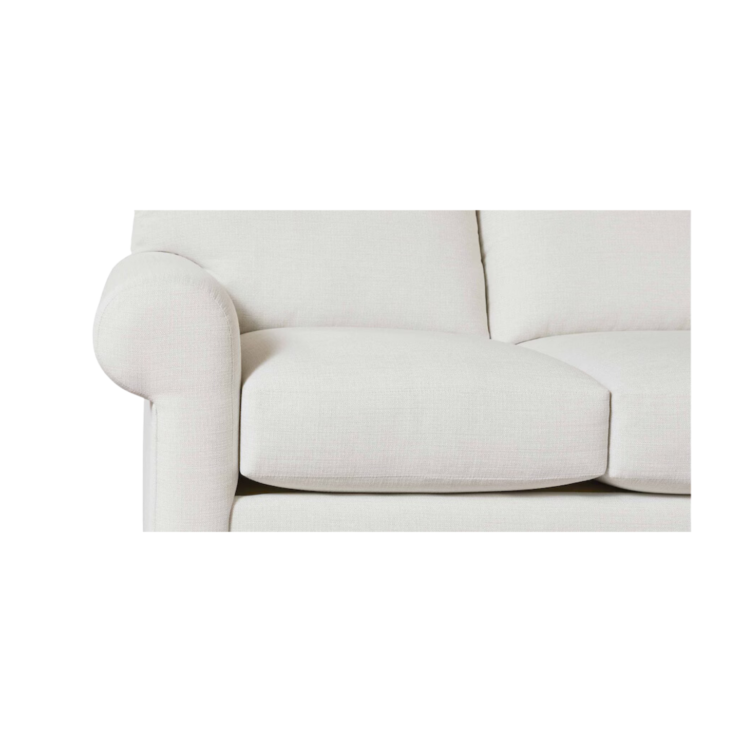 Hanover Roll Arm L-Shaped Sectional - Bellaire Cloud - Chapin Furniture