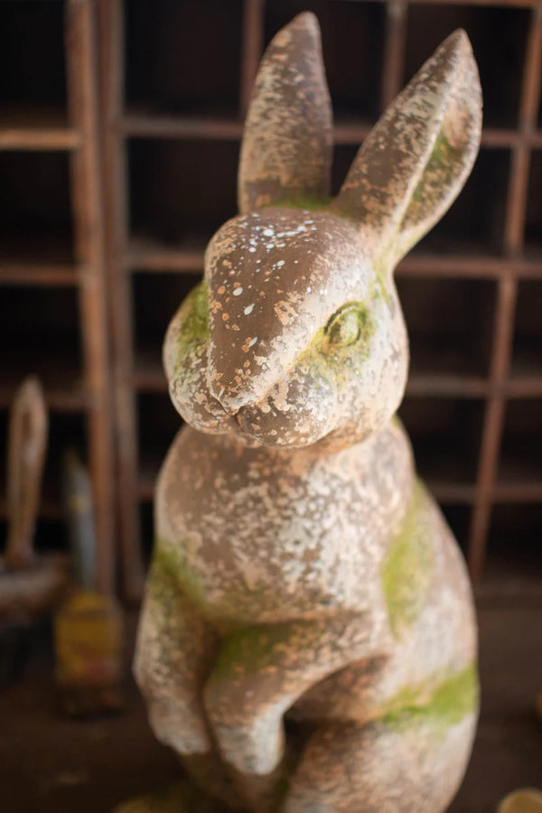Faux Concrete Rabbit with Head Forward - Chapin Furniture