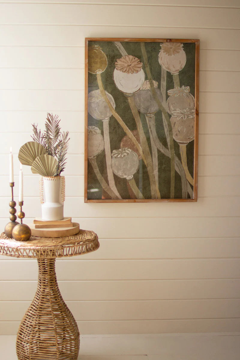 Poppy Print Under Glass - Chapin Furniture
