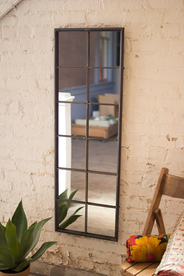 Metal Framed Wall Mirror with Twelve Windows - Chapin Furniture