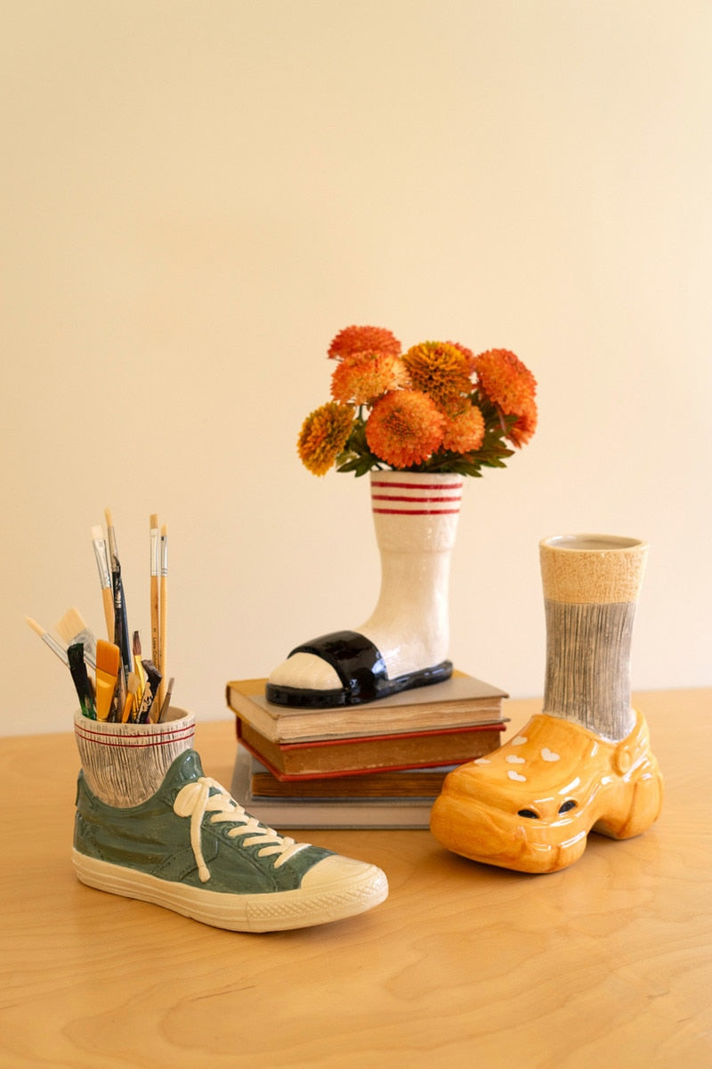Ceramic Slide With Socks Vase - Chapin Furniture