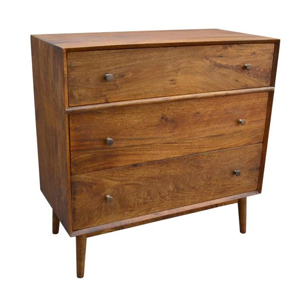 Stowe 3 Drawer Chest- Chestnut - Chapin Furniture