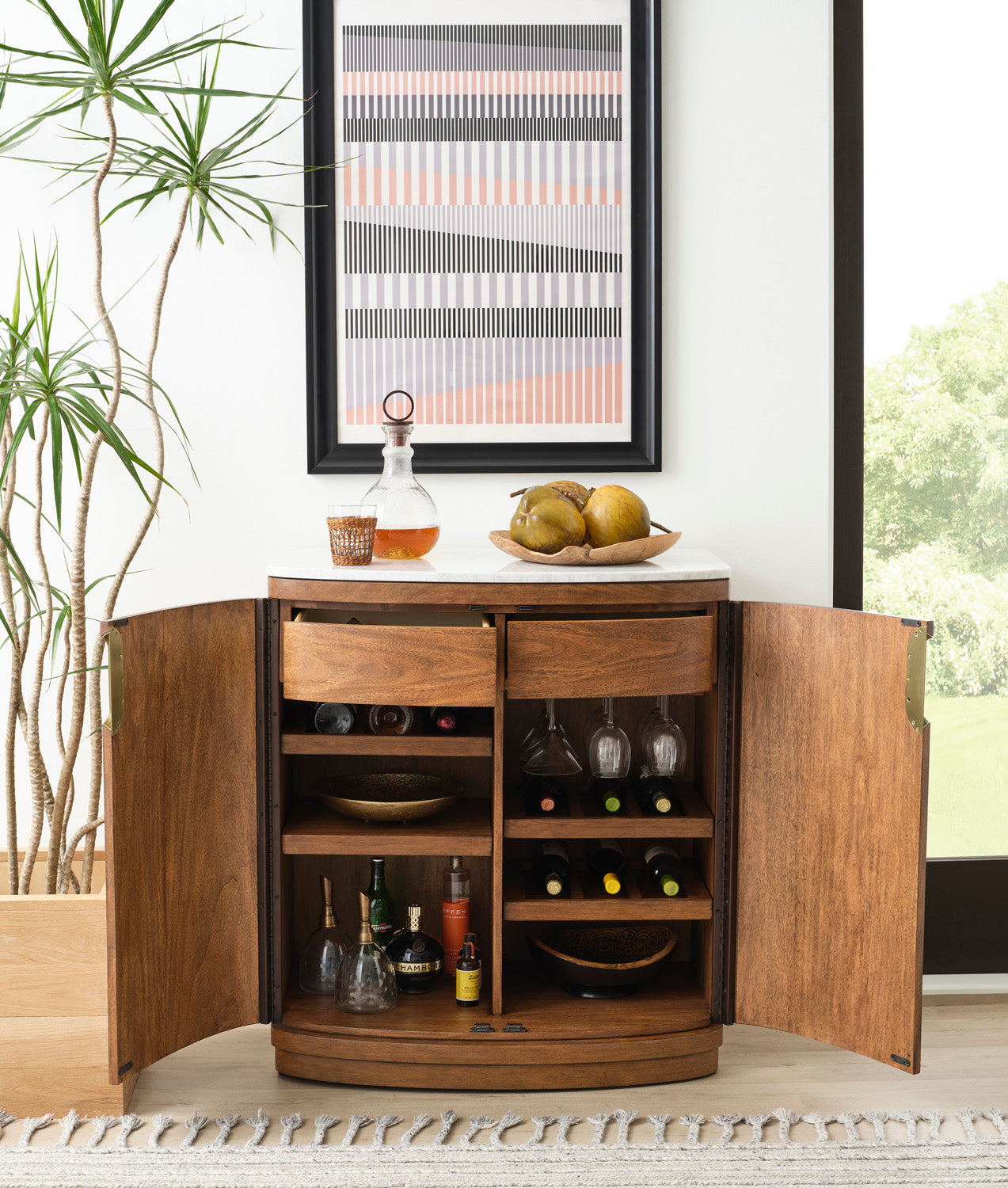 Caden Bar Cabinet With Marble Top - Chapin Furniture