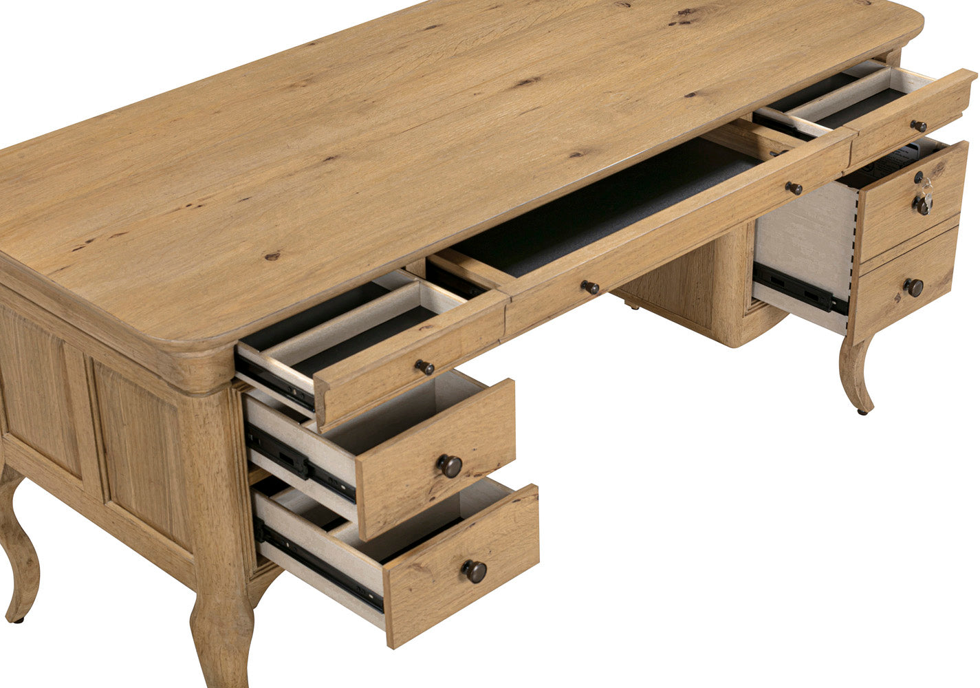 Chateau Philippe 64" Half Pedestal Desk - Chapin Furniture