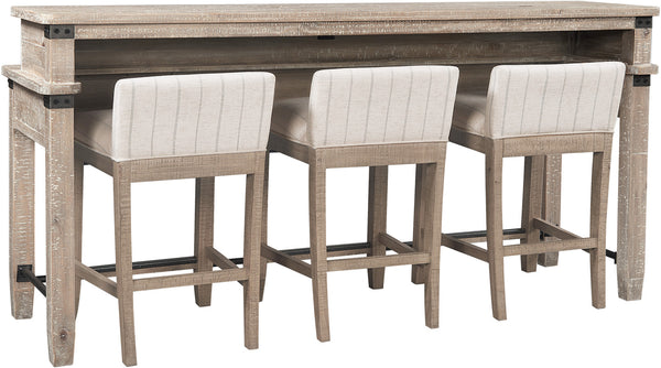 Foundry Console Bar Table w/ Stools - Chapin Furniture