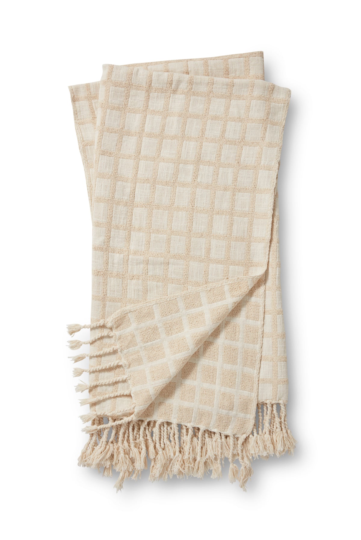 Magnolia Home by Joanna Gaines x Loloi Kaci TMH0002 Beige Throw - Chapin Furniture