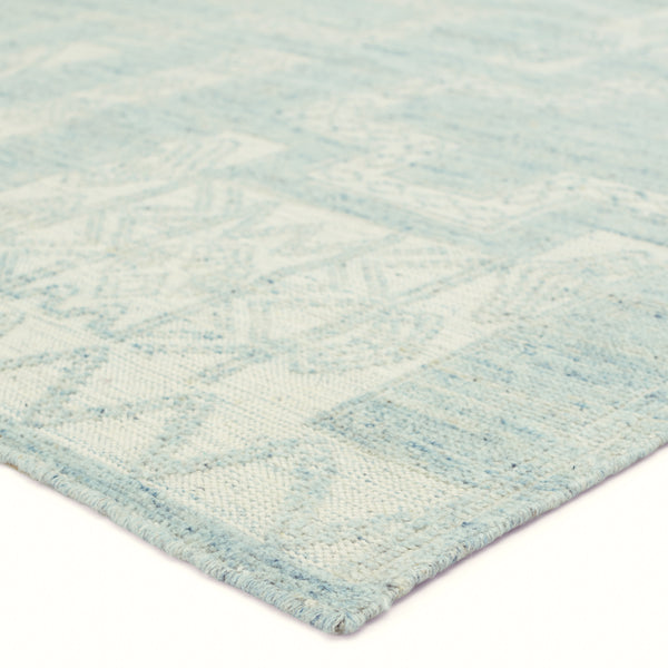Jaipur Living Monarch Cirus Hand-Knotted Geometric Light Blue/ Ivory Area Rug - Chapin Furniture