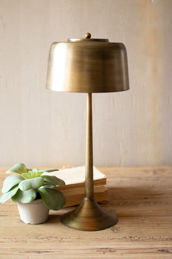 Antique Brass Tall Table Lamp - Chapin Furniture