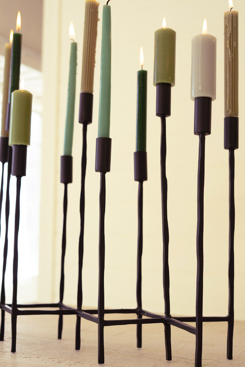 Eleven Forged Iron Taper Candelabr - Chapin Furniture