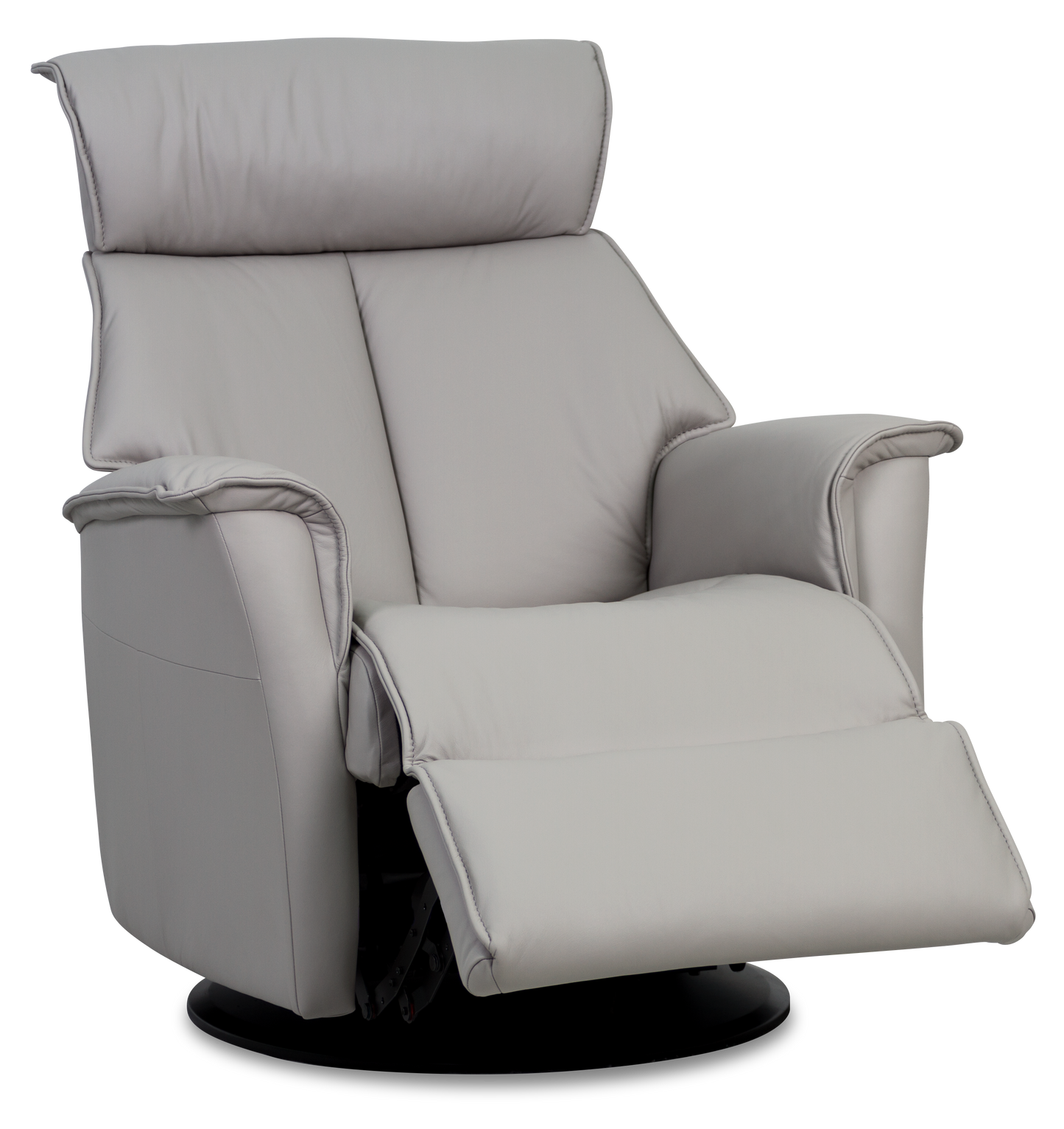 Boss Recliner- Cinder Leather - Chapin Furniture
