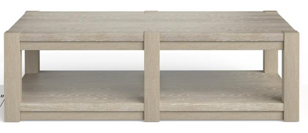 Burgess Rectangular Shelf Cocktail Table w/Casters - Chapin Furniture