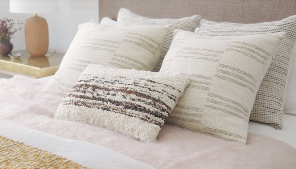 Amber Lewis Morro Pal0018 Natural / Grey Pillow - Chapin Furniture