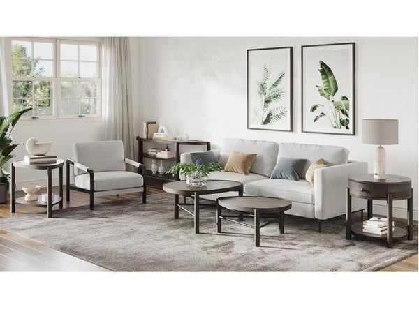 Hadleigh Black Demilune Sofa Table - Chapin Furniture