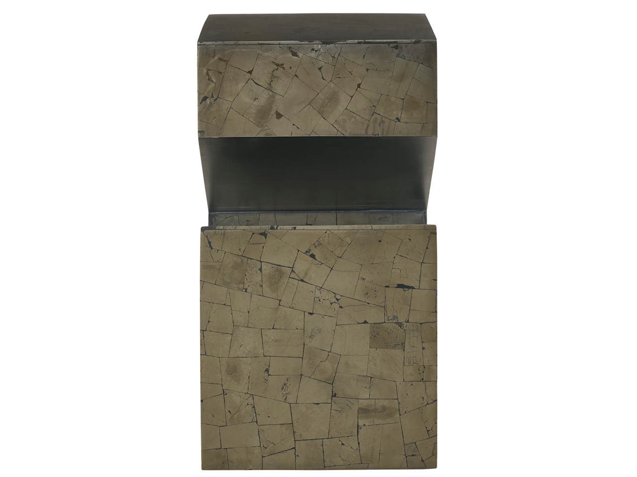 Modern: Sable & Desert Pyrite Side Table - Chapin Furniture