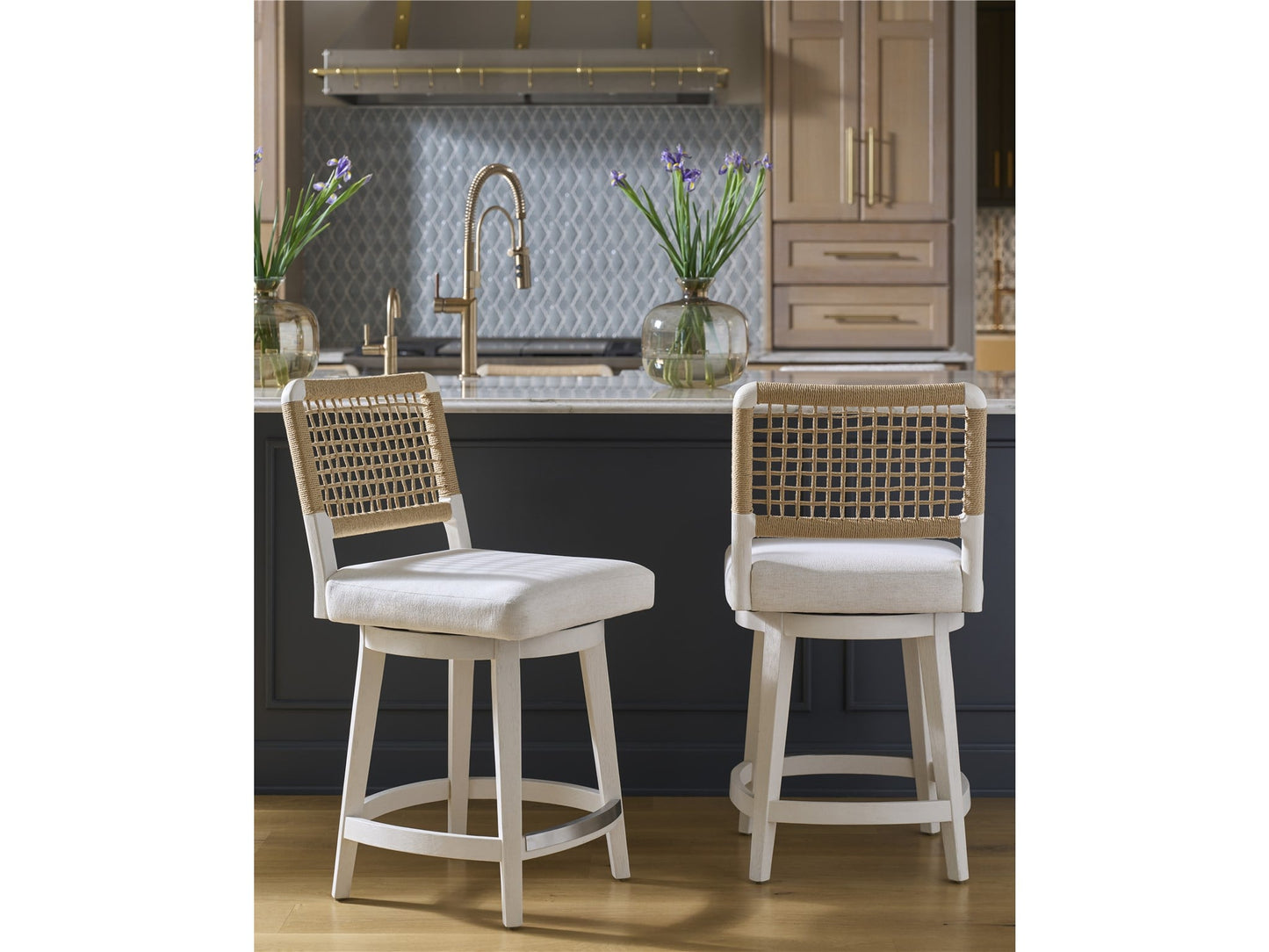 Oasis Coastal Living Dockside Swivel Counter Stool - Chapin Furniture