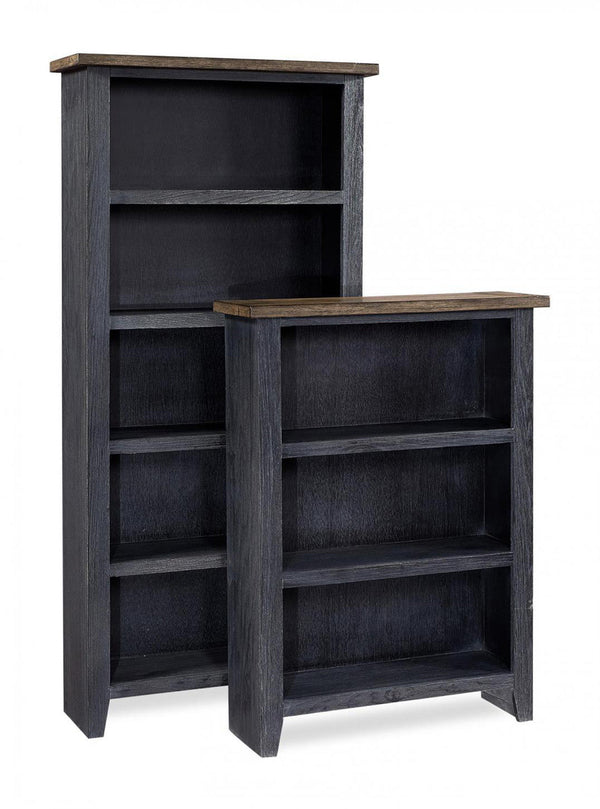 Eastport 48" Bookcase w/ 2 Fixed Shelves - Drifted Black - Chapin Furniture