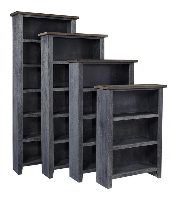 Eastport 60" Bookcase w/ 3 Fixed Shelves - Malta Blue - Chapin Furniture