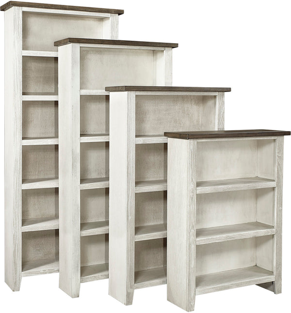 Eastport 48" Bookcase w/ 2 Fixed Shelves - Drifted White - Chapin Furniture
