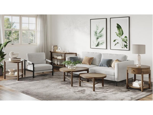 Hadleigh Brown Demilune Sofa Table - Chapin Furniture