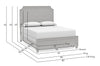 Ventura Panel Bed-Shell White - Chapin Furniture