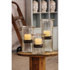 Original Glass Candle Cylinder with Rustic Insert \ Large - Chapin Furniture