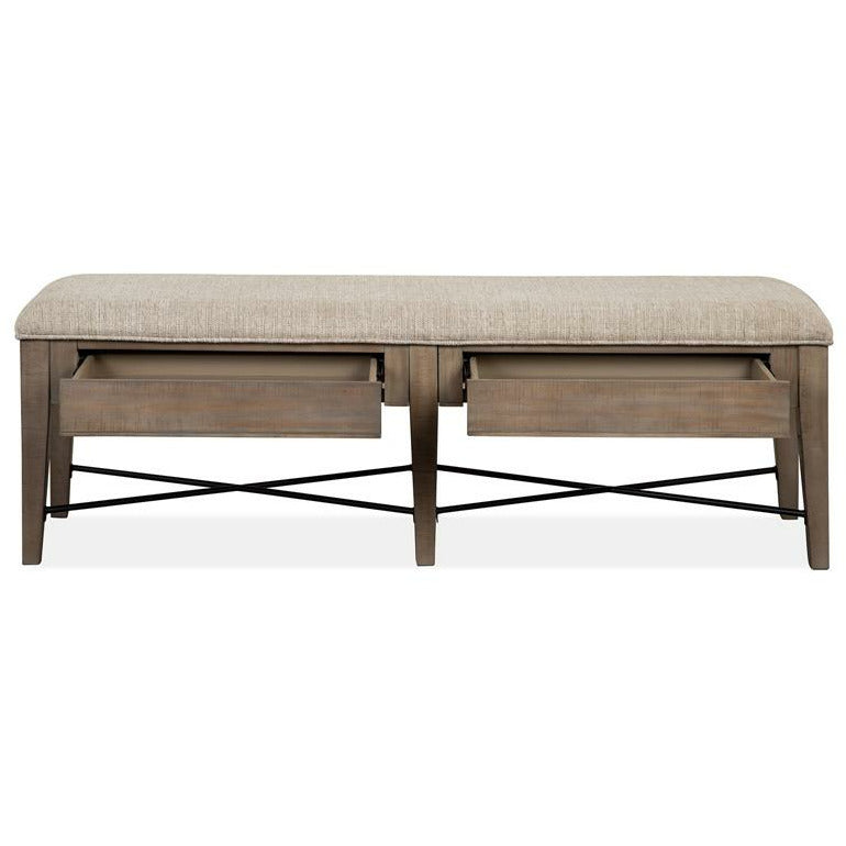 Paxton Place Bench With Upholstered Seat - Chapin Furniture