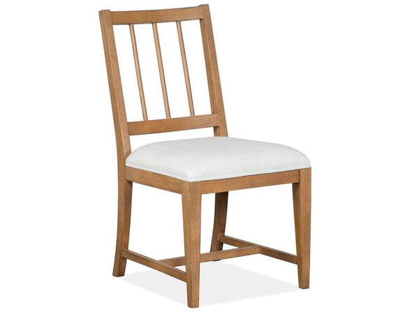 Lindon Dining Side Chair With White Upholstered Seat- Set of 2 - Chapin Furniture