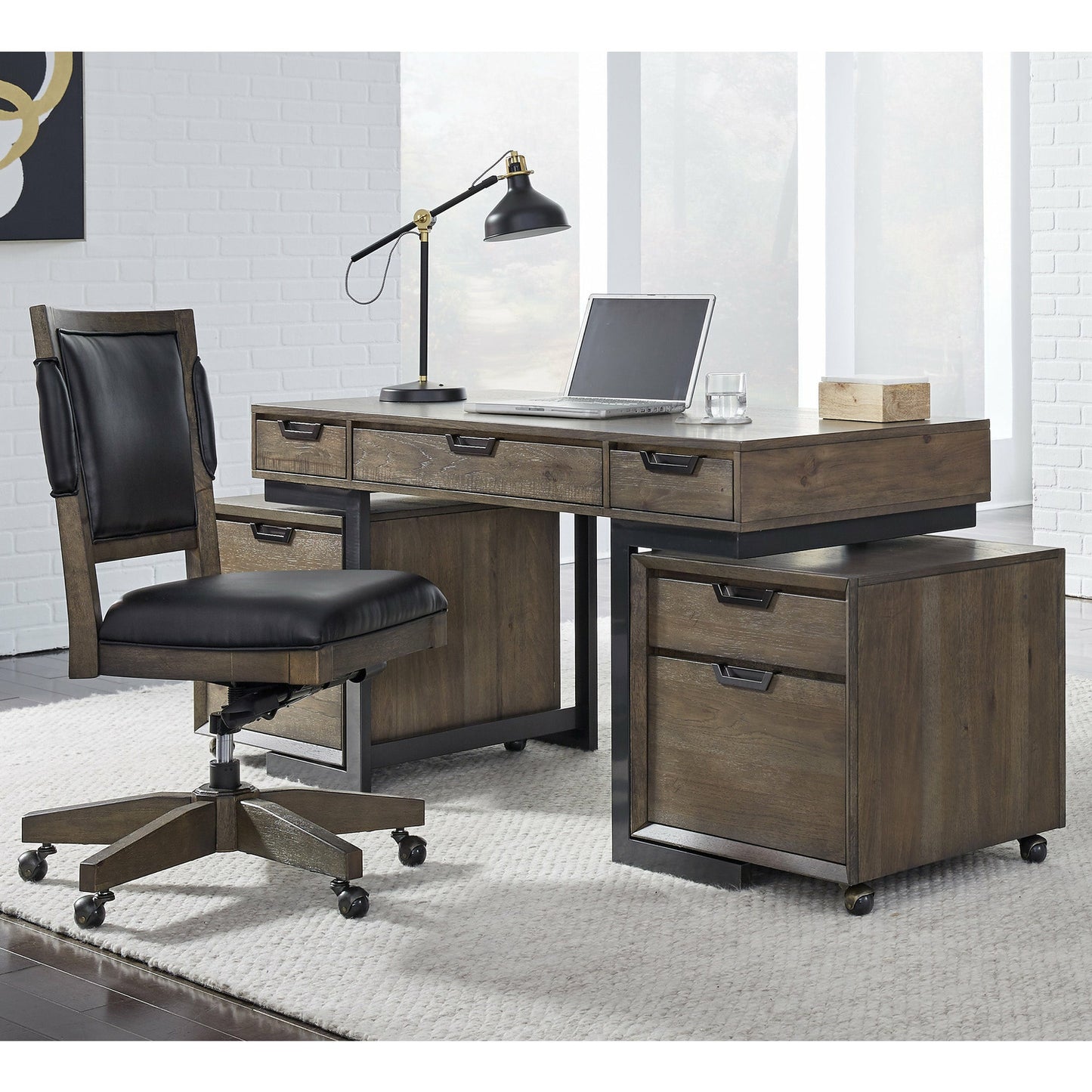 Harper Point Fossil 60" Writing Desk - Chapin Furniture