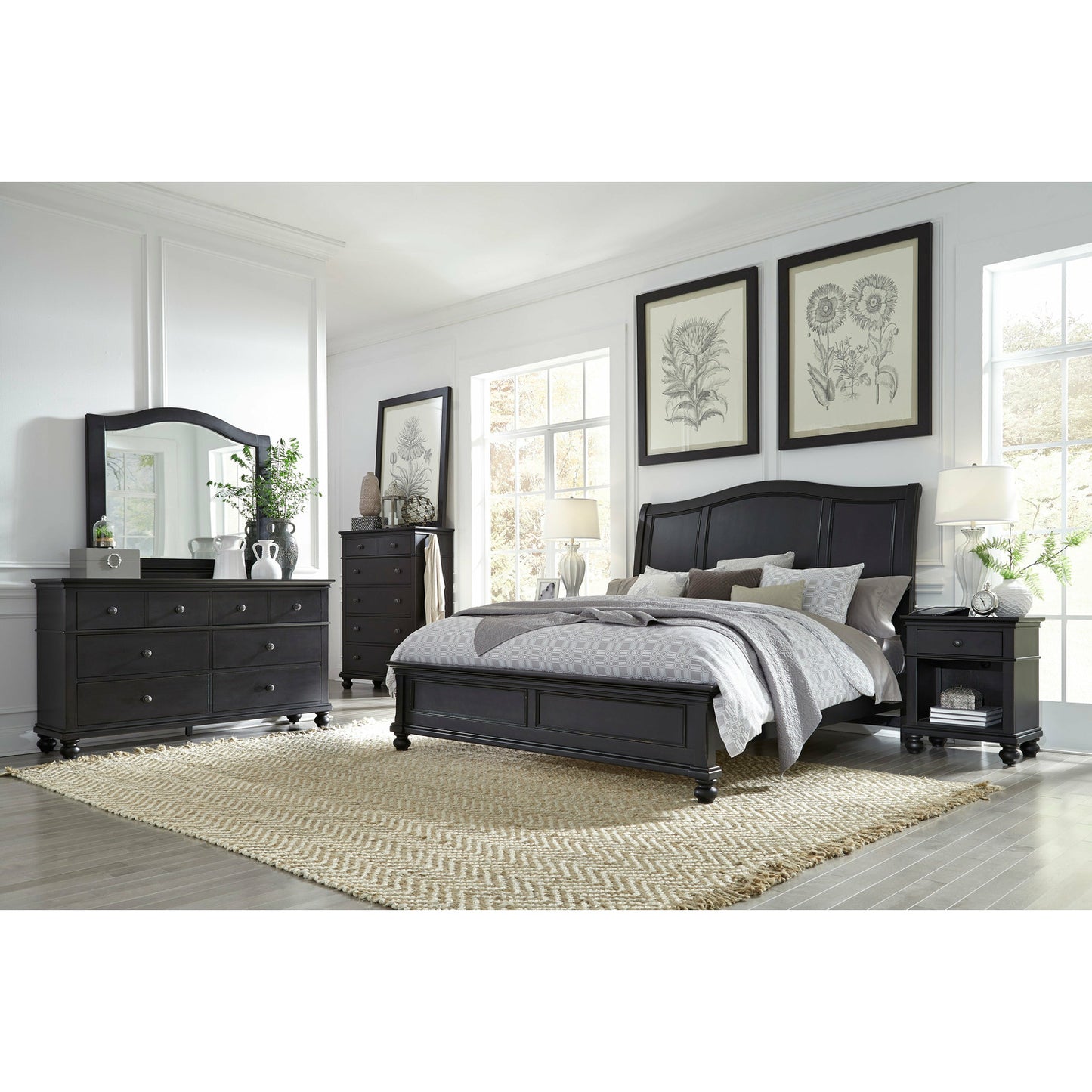 Oxford Sleigh Bed - Chapin Furniture