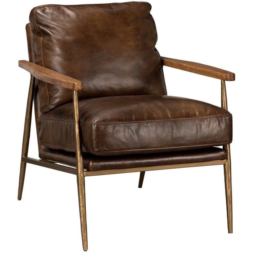 Christopher Club Chair Antique Brown - Chapin Furniture