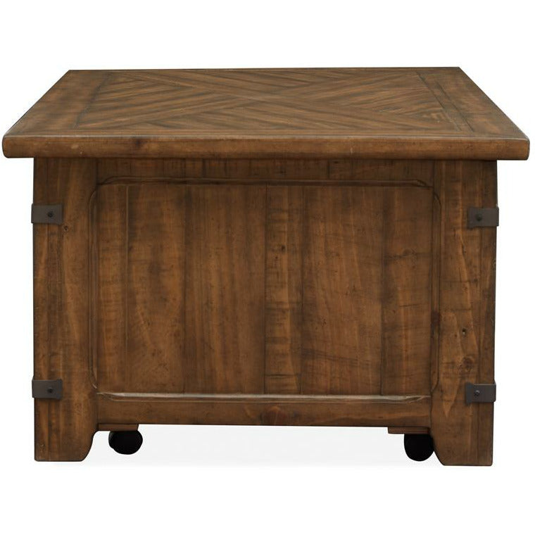 Chesterfield Lift Top Storage Cocktail Table With Casters - Chapin Furniture