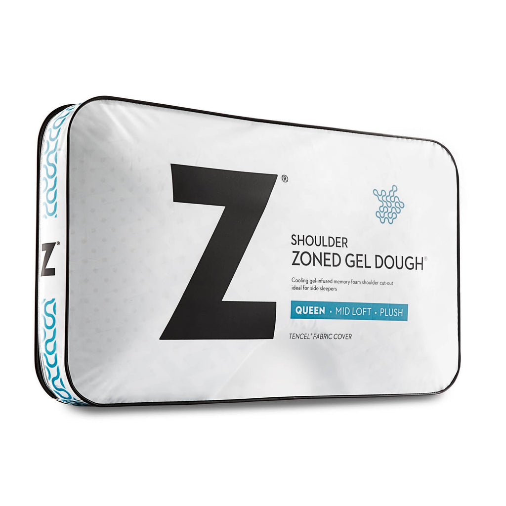 Shoulder Zoned Gel Dough® Mid Loft Pillow- Queen - Chapin Furniture