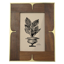 4x6 Picture Frame - Wood and Brass - Chapin Furniture