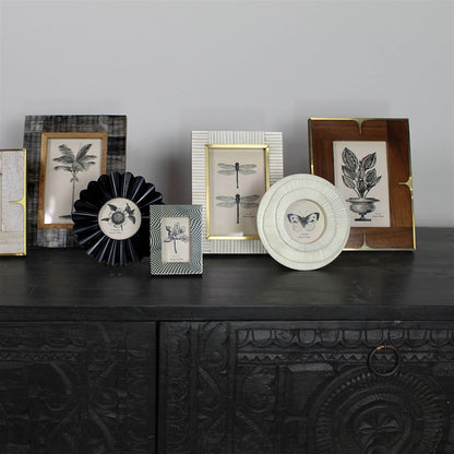 4x6 Picture Frame - Wood and Brass - Chapin Furniture