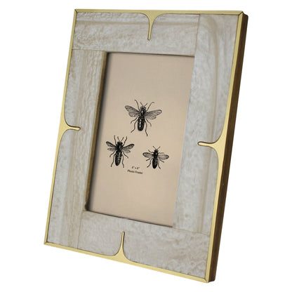 4x6 Picture Frame - Mop Resin and Brass - Chapin Furniture